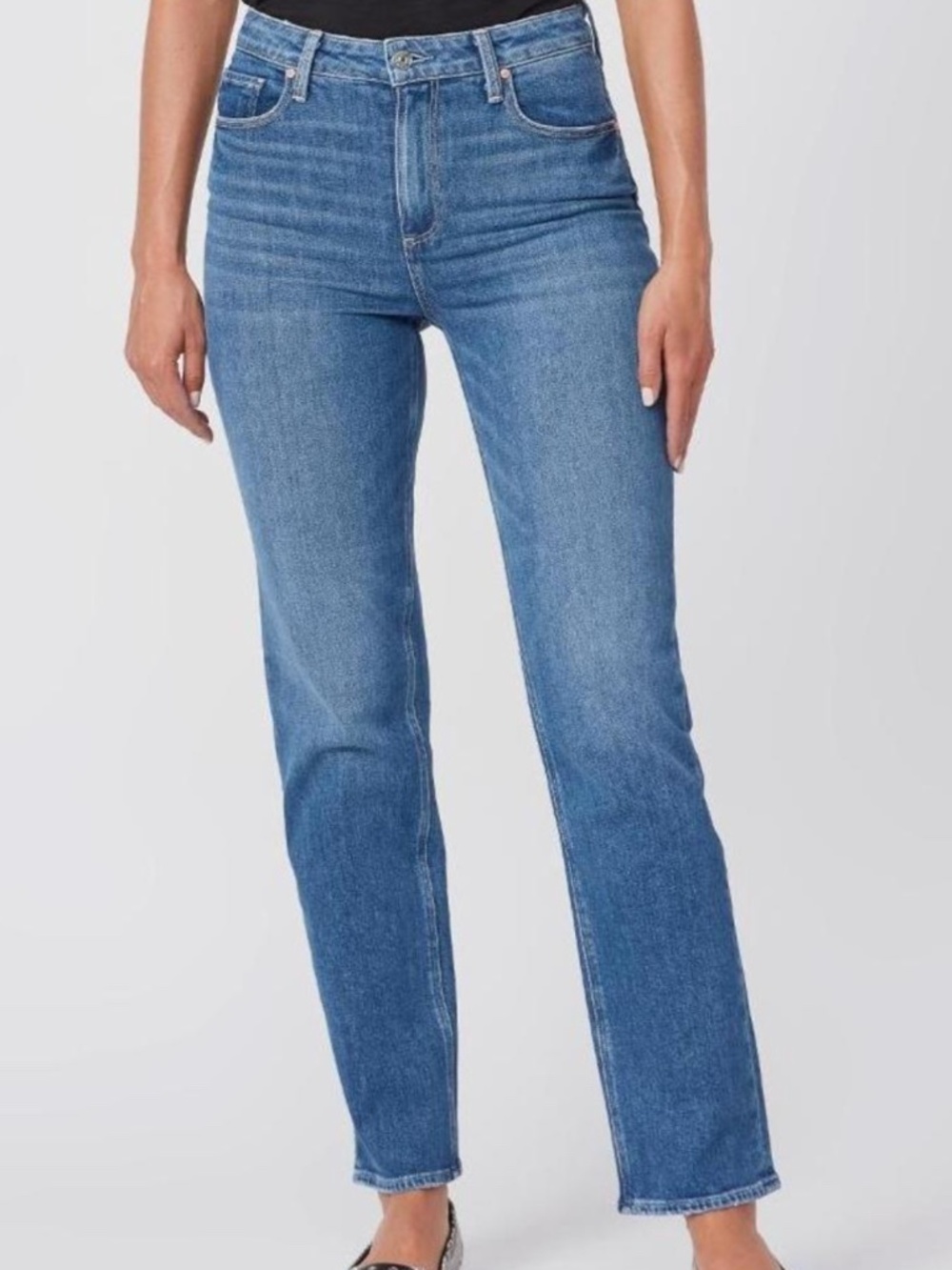 Paige Stella High Rise Straight Jeans
